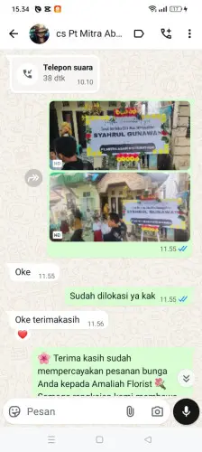 Testimonial Papan Bunga ancolmekar