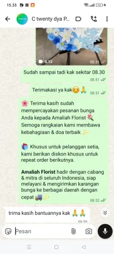Testimonial Standing Flower ancolmekar